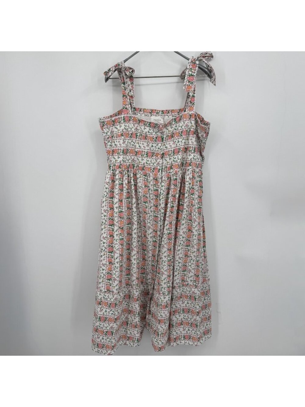 Hyacinth House by Tuckernuck Floral Square Neck Midi Dress size XXL 2XL Cotton